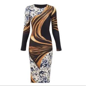 black.long sleeve mini dress TA3 Plungey Long Sleeve Mini Dress - Black - 3X
